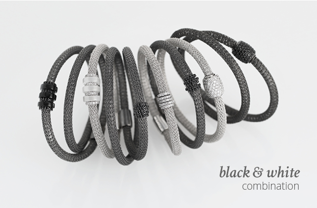 Silver Combination LOL Black-and-white | ECLAT Preziosi