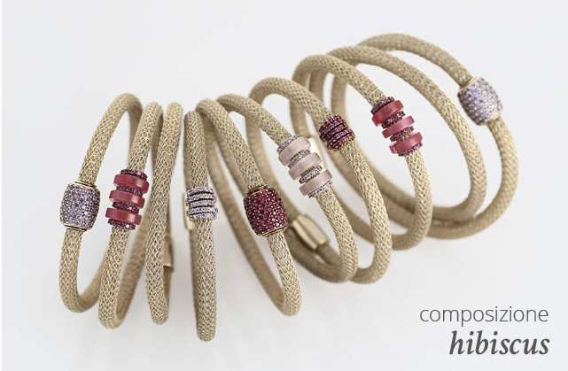 Collezione LOL Bracciali Argento Composizione Hibiscus | ECLAT Preziosi