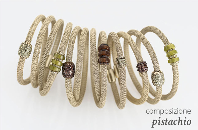 Collezione LOL Bracciali Argento Composizione Pistacchio | ECLAT Preziosi