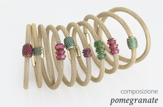 Collezione LOL Bracciali Argento Composizione Pomegranate | ECLAT Preziosi