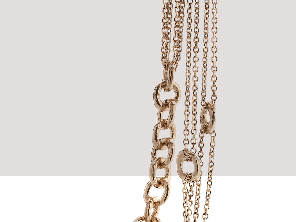 Silver Necklace Hammer Collection 143 | ECLAT Preziosi