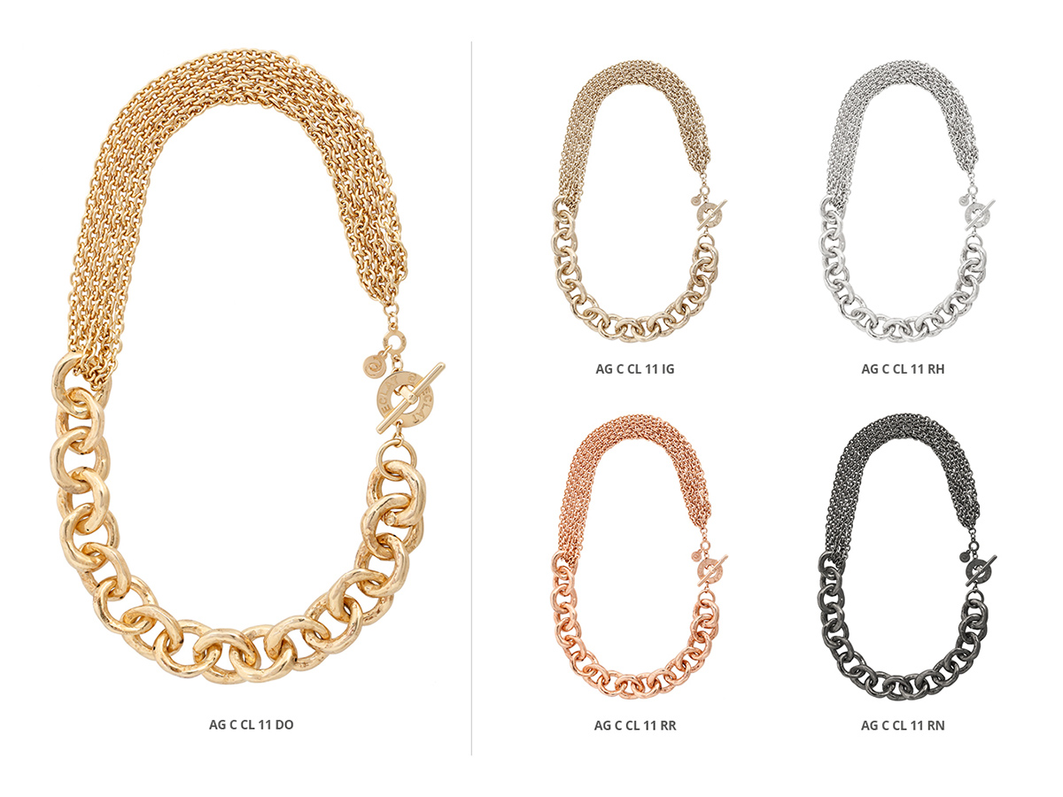 Silver Necklaces Hammer Collection 140 | ECLAT Preziosi