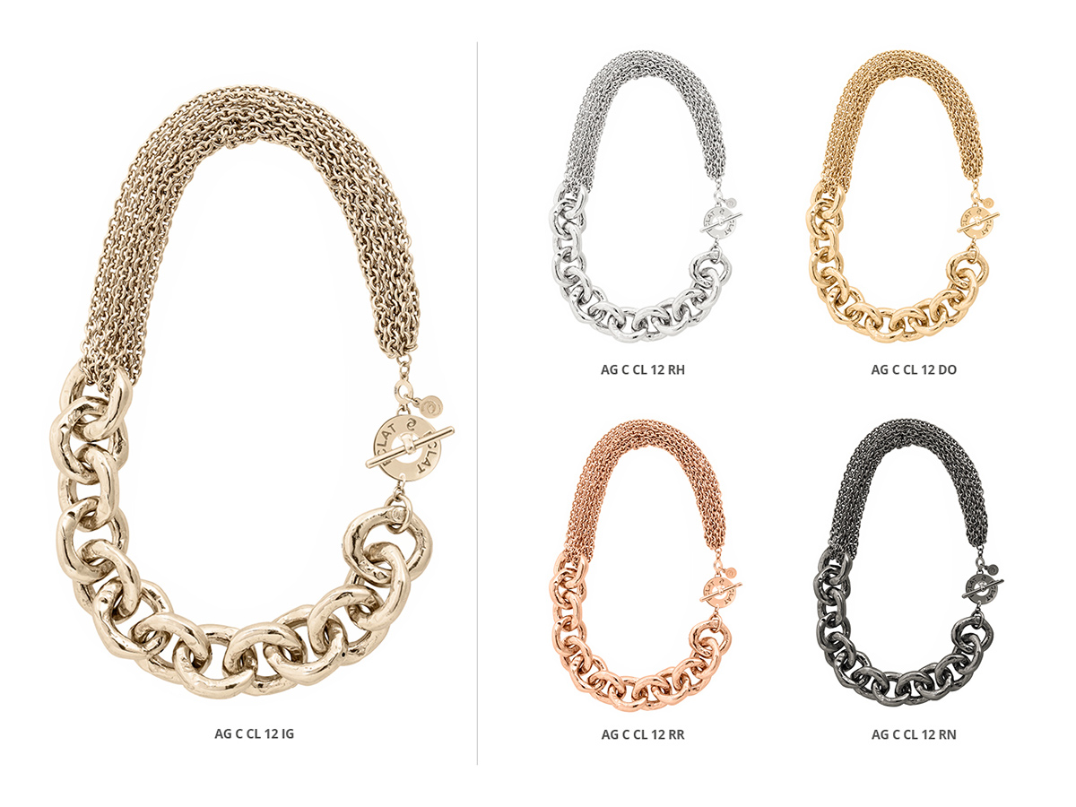 Silver Necklaces Hammer Collection 139 | ECLAT Preziosi