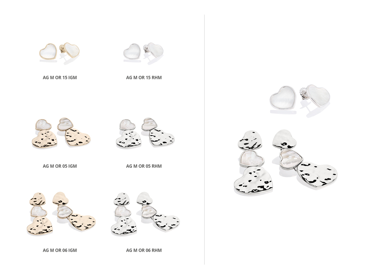 Collezione Flamme Orecchini Argento 86 | ECLAT Preziosi
