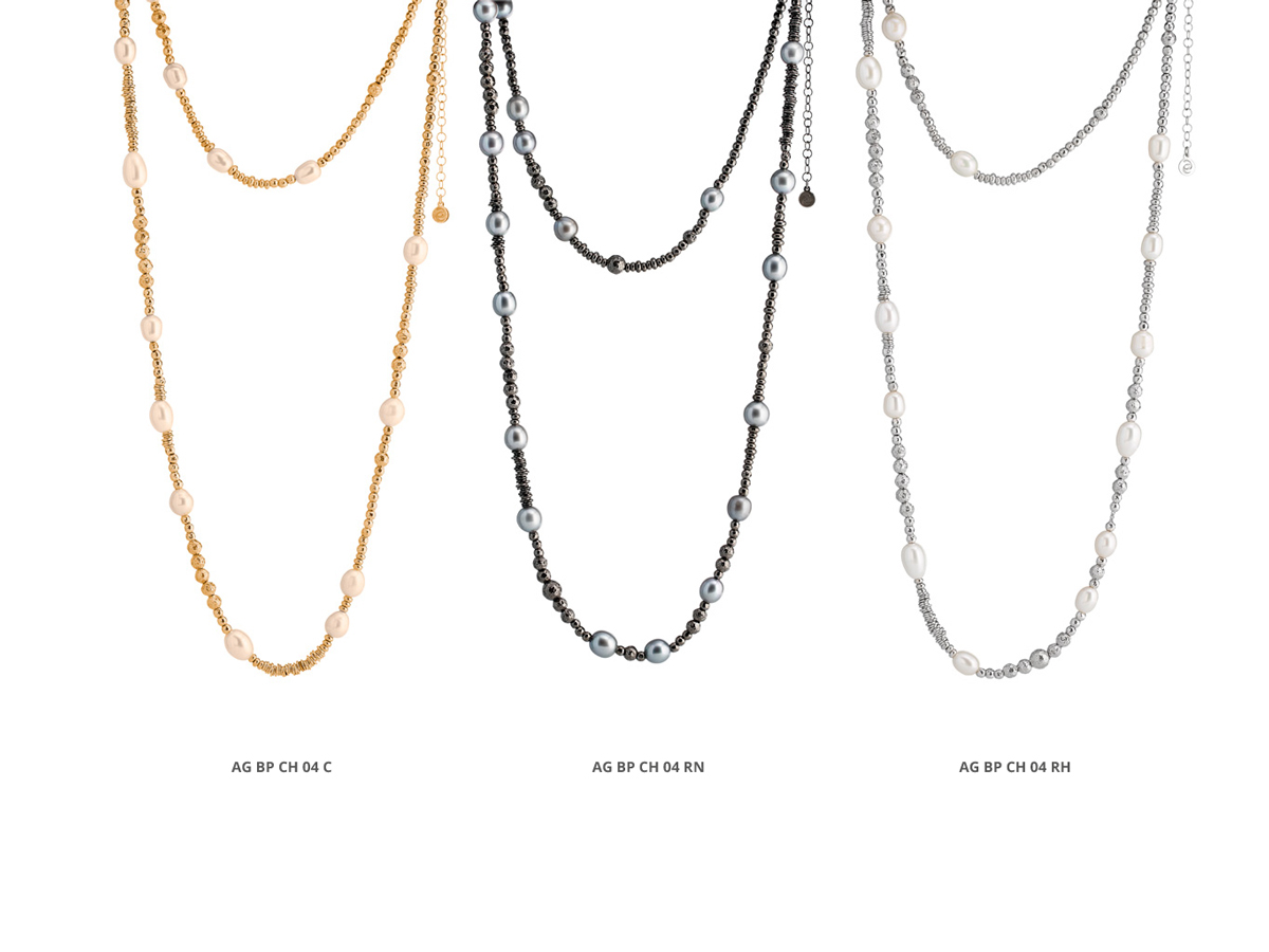 Collezione Boule Pearl Collane Argento 24 | ECLAT Preziosi