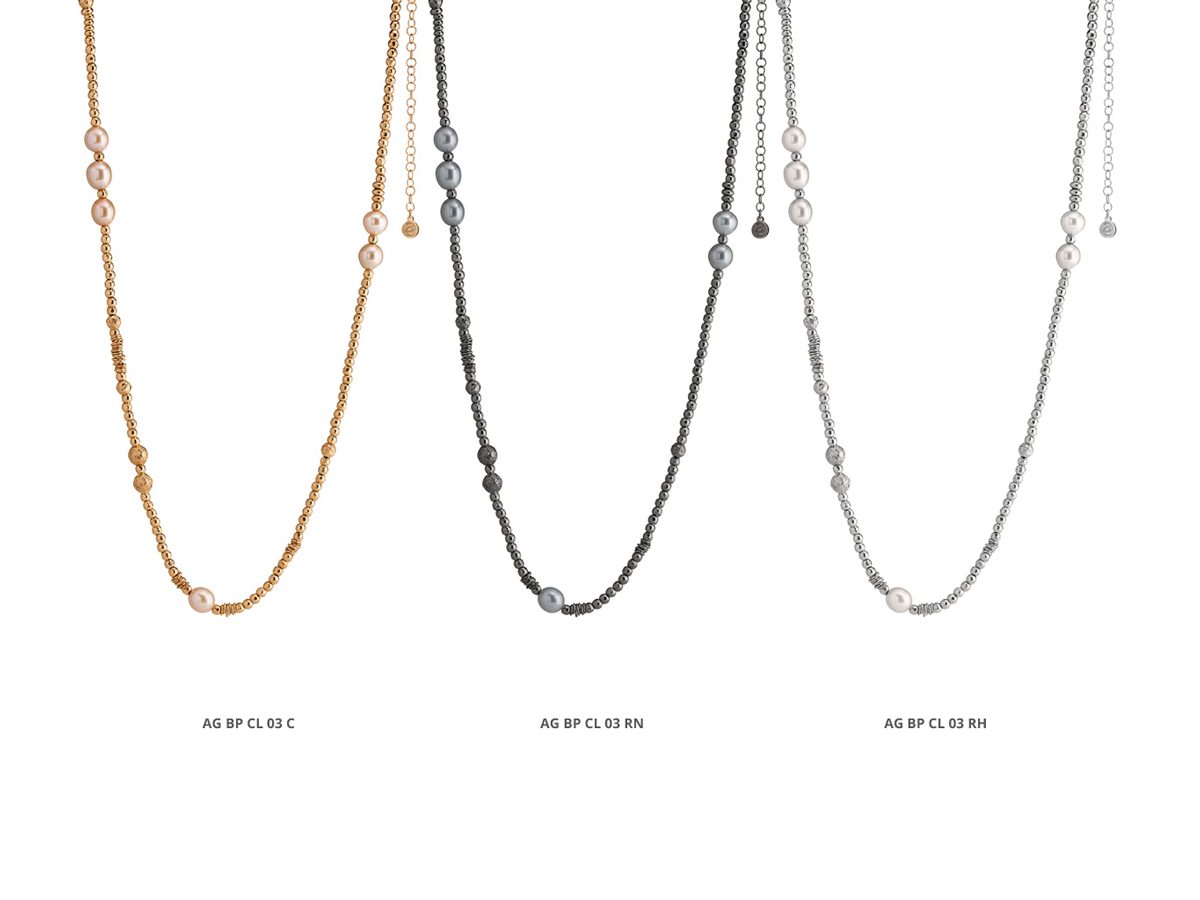 Collezione Boule Pearl Collane Argento 22 | ECLAT Preziosi