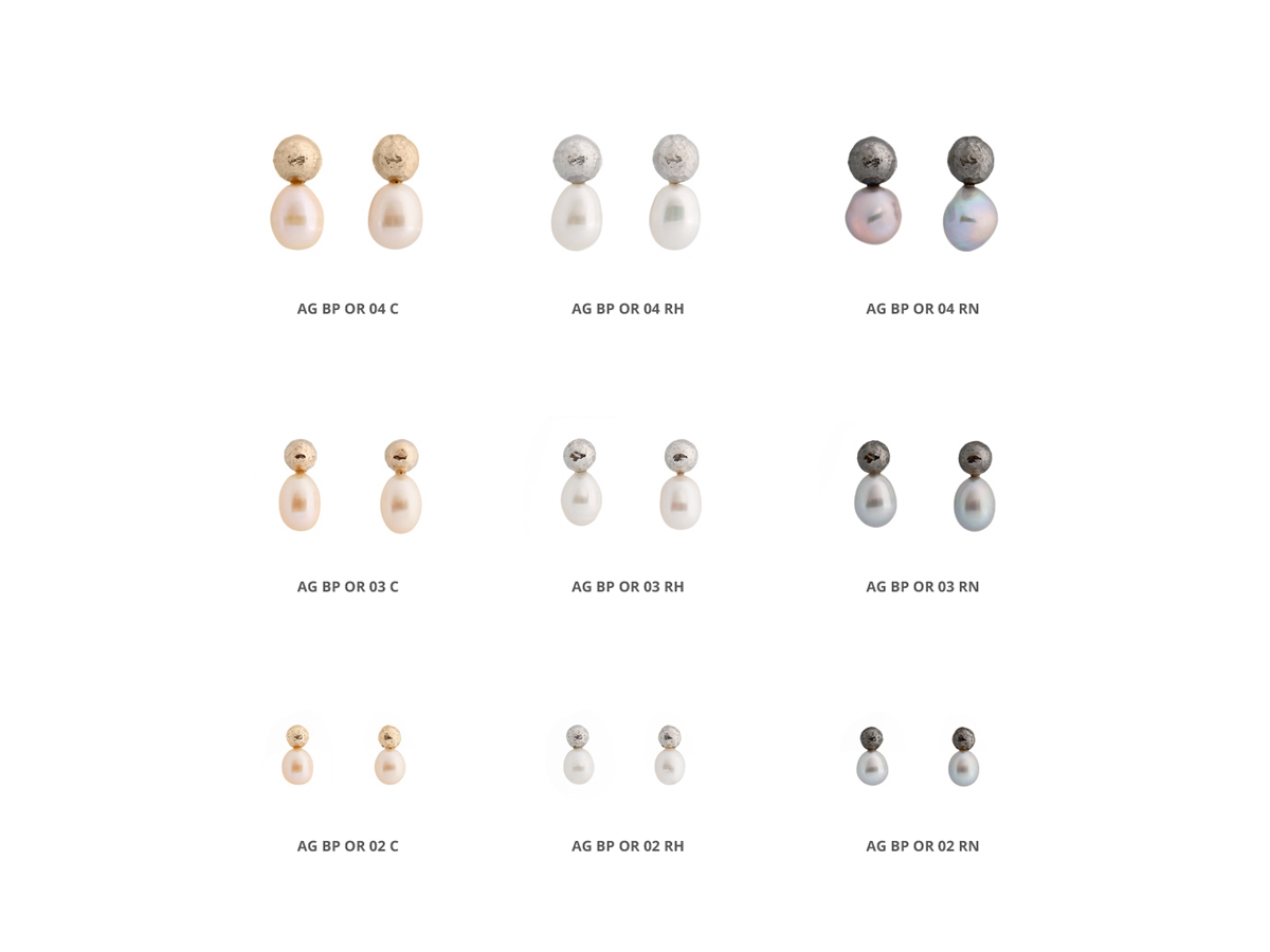 Collezione Boule Pearl Orecchini Argento 30 | ECLAT Preziosi