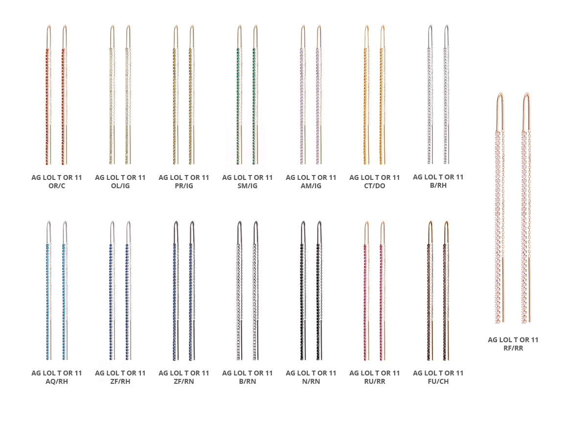 LOL Collezione Tennis Orecchini Argento 01 | ECLAT Preziosi